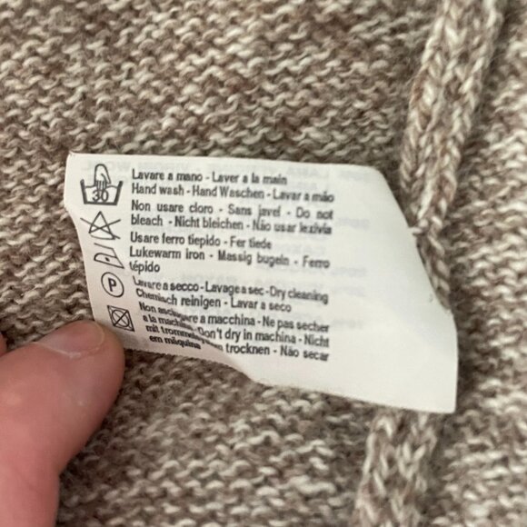 Hemmond Wool-Cashmere Blend Short Sleeve Sweater – Neutral Taupe – Size Unknown - Picture 9 of 10